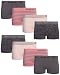 Reebok Women's Underwear - Seamless Boyshort Panties (8 Pack), Size Medium, Black/Pink/Stripe