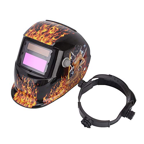 Casco de soldadura MUNEFE, casco de soldadura con oscurecimiento automático solar, casco de soldadura de visualización grande para alta temperatura de operación de soldadura