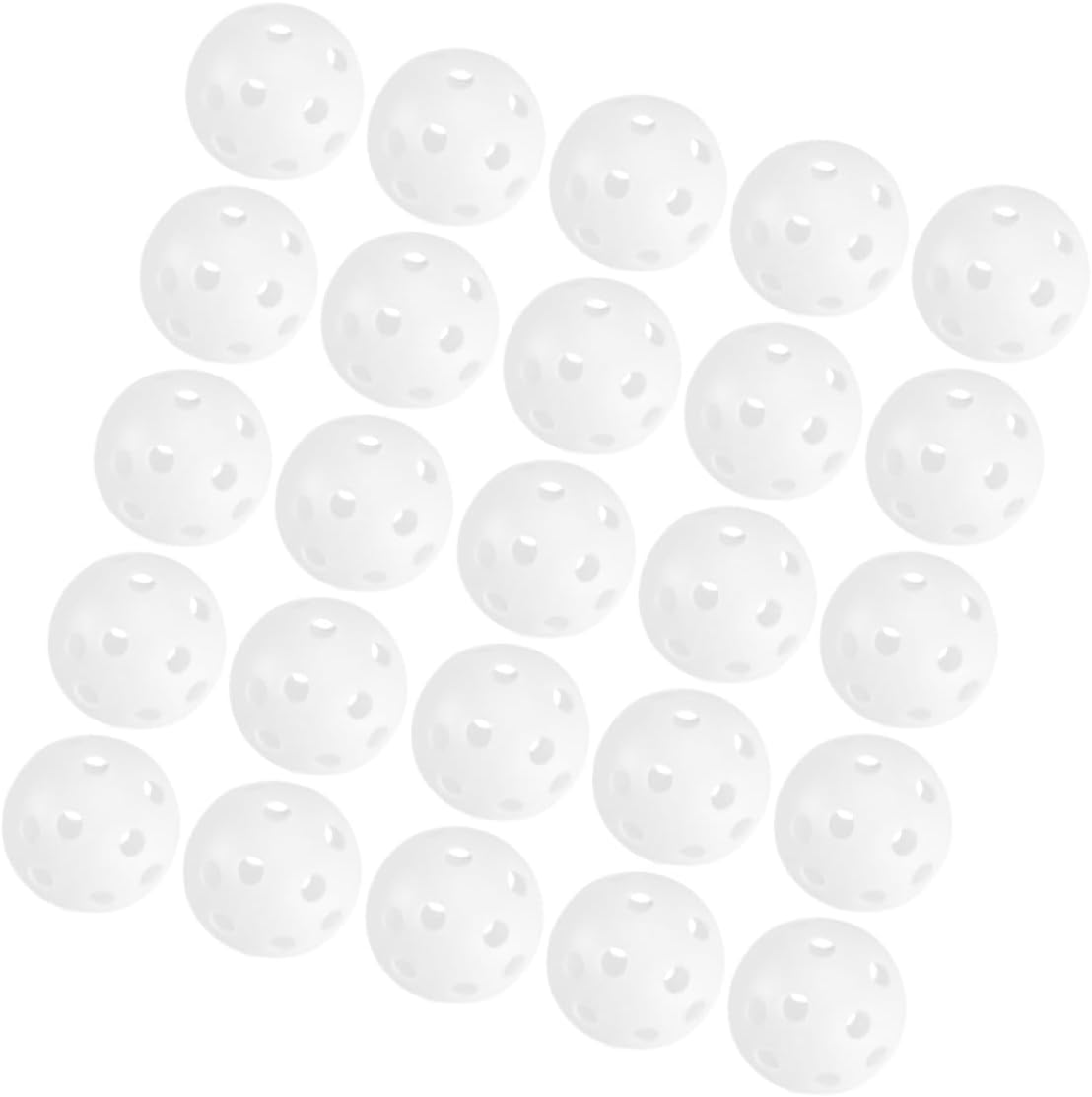 Happyyami 100pcs Plastic Practice Golf Balls Hollow Indoor Outdoor Training Balls Lightweight Golf for Swing and Driving Range