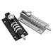 TopHomer 2 Packs Combination Locking Bolt 4 Digit Combination Door Security Slide Latch Lock for Wooden Doors, File Cabinets and Garden Fences (Black+Silver)