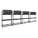 Produktbild PROREGAL Mega Deal | 4X Reifenregal Tiger XL | HxBxT 200x150x45 cm | 300kg Fachlast | bis zu 72 Reifen | Schwarz