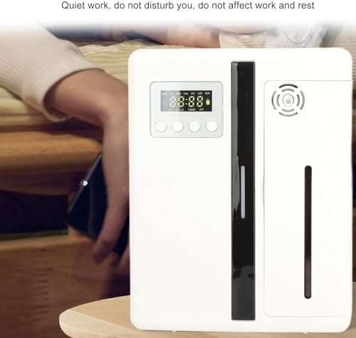 Miniatura 8 de Asixxsix Máquina de aire inteligente con tecnología de nebulización profesional, difusor de aceite esencial sin agua para el hogar, oficina, sala de