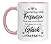 LIEBTASTISCH - Tasse mit Spruch - Eine richtige tolle Friseurin findet man nicht &uuml;berall. - Geschenkidee - Dankbarkeit - Geschenk zum Geburtstag - Rosa