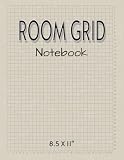 Room Grid Notebook: Floor Plan Sketchbook for Interior Design, Architecture, Furniture Layouts, Space Planning...