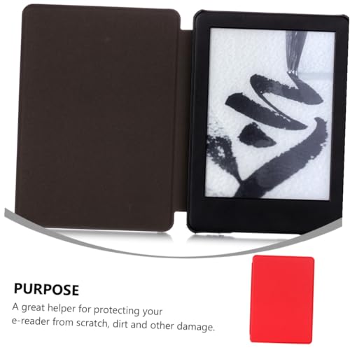 Funda Kindle 658 de cuero rojo con función autoactivación y protección total 3
