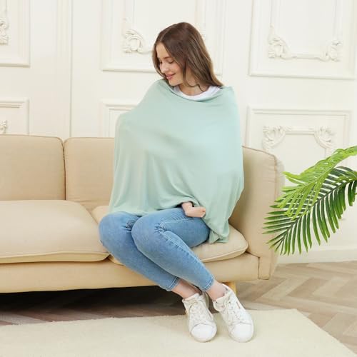 Image of Breathable Car Seat Cover for Babies - Soft, Multi-Purpose Nursing Cover, Perfect for Feeding, Traveling (2 Pack)