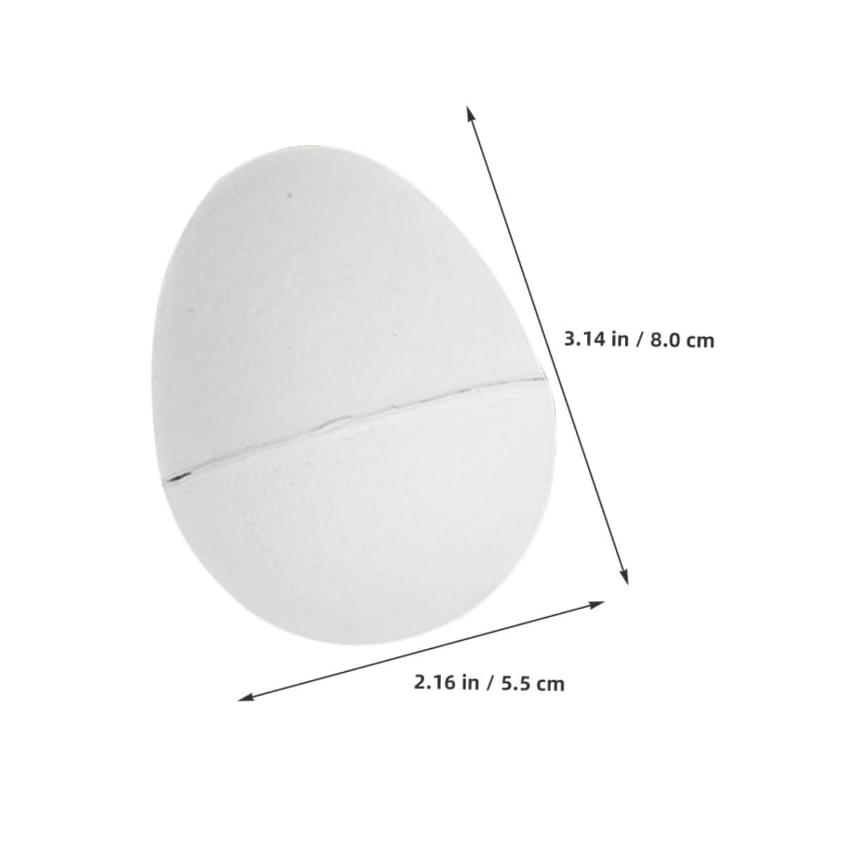 DOITOOL DIY Easter Eggs 10pcs Unpainted Paper Mache Eggs for Custom Craft Projects