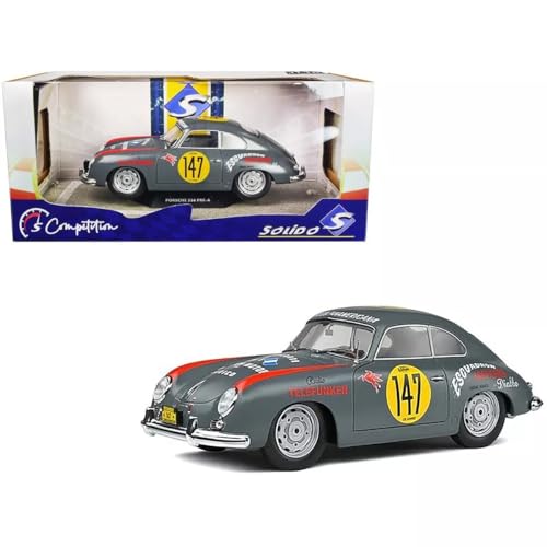 Porsche 356A Solido 147 Panamericana 1954 miniature 1/18 grise