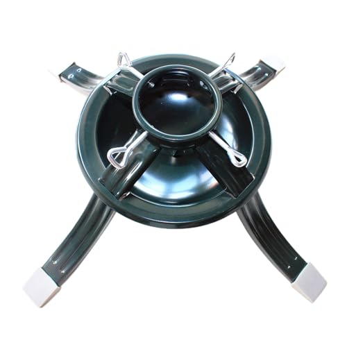 Bottone Strong Iron Christmas Tree Stand Round Shaped Plate Tree Base For Live Trees Holds 2.9 To 3.9