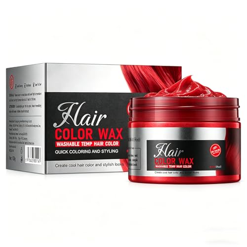 Yhong Crema Estilizadora Lavable 1 Pc Cera Color Rojo miniatura 5