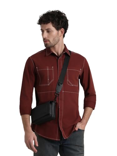 Image of Jack & Jones Men's Solid Regular Fit Shirt