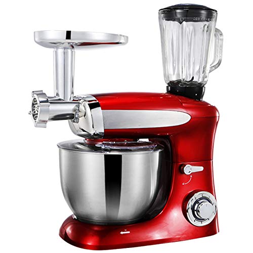 1300 Küchenmaschine, 6,5 L Edelstahl Rührschüssel, 6-Gang-Neige-Kopf Food Mixer, 3In1 Knethaken, Schneebesen & Beater…