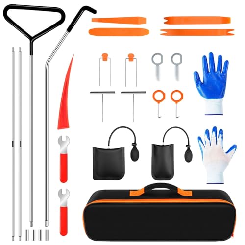 ILIBERO 27PCS Car Tool Kit Set, Stainless Steel Essential Automotive Tools Sets with Carrying Bag