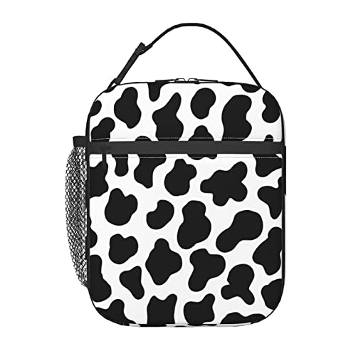Cow Portable Lunch Bag Reusable Insulated Thermal Lunch Tote Box For Women Men Adults Kids Work Travel Picnic #TOP2