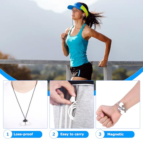 eROOSY 3 Stück Magnetische Silikon Anti Lost Band, Anti-verlorene Ohrhaken, Sport Earbud Lanyard Strap, Strap Magnetisch Halteband Kompatibel mit AirPods Pro/3/2/1