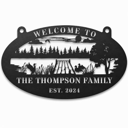 Custom Lake Dock Metal Sign