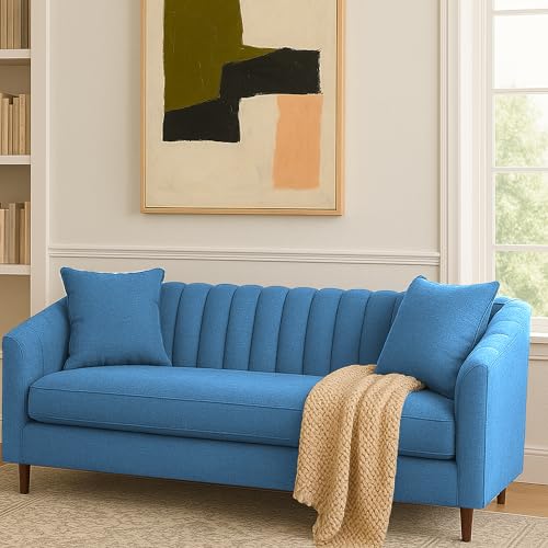Image of Casaliving Doraldo 3 Seater Sofa Set for Living Room (Turquise Colour Fabric) Premium Fabric Sofa Set for Living Room & Hall | Office Room