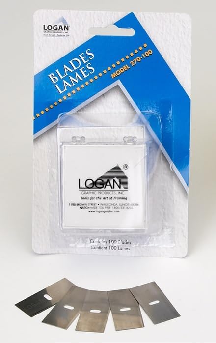 Authentic Logan 270-100 Mat Cutter Blades (100PCS) for Picture Framing