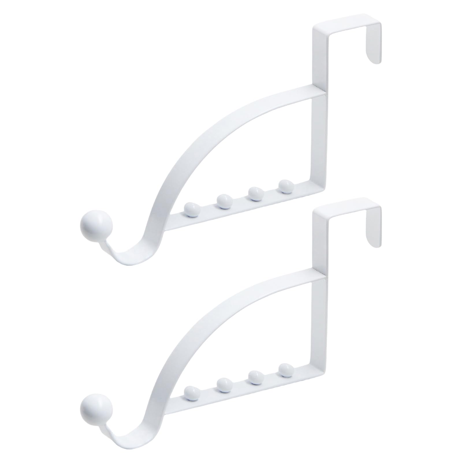 Msioytog The Door Hook Over Door Hook Hanger for Hanging Clothes/Towels/Coats/Backpack/Hat/Scarves Over Coat Rack the Hooks Hanger