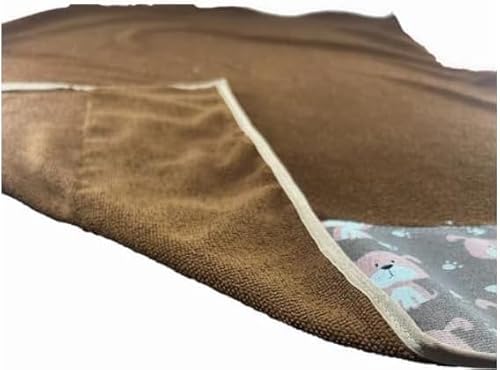 Kit 03 Toalha Splash Pet - PINK, AZUL E MARROM - 100x70cm: Conforto, Luxo e Alta Absorção para o Seu