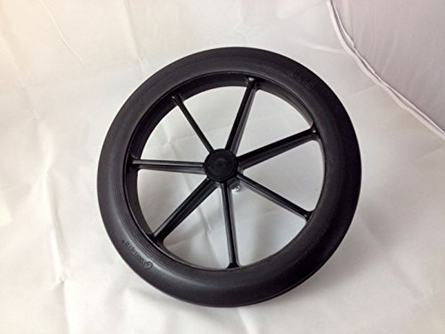 Image of Black 315mm Rear Wheel & Tyre for NHS Style Wheelchair 12 1/2"