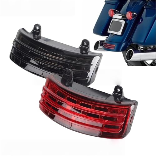 Luz de freno trasera de tres barras ahumada para Harley Touring Street Glide FLHX FLTRX 3