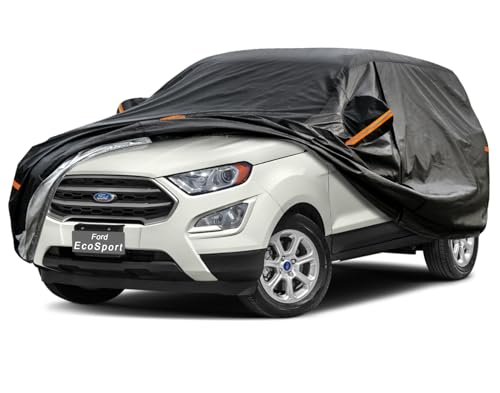Image of GUNHYI 7 Layer SUV Car Cover Custom Fit Ford EcoSport (2003-2022) Waterproof All Weather, Heavy Duty Outdoor Snow Sun Rain Uv Protection (Ships from US Warehouse, Delivery 3-8 Days)