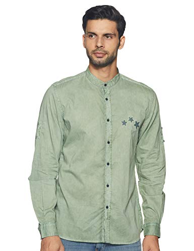 Chemise Man Green Antony Morato coupe ajustée sans plis pour homme actif