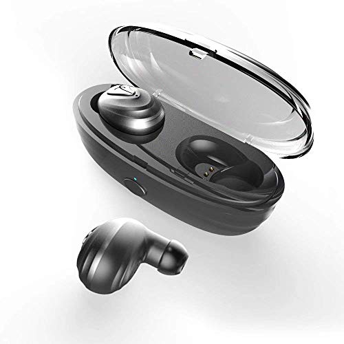 Wireless Earbuds,atongm TWS Wireless Bluetooth 5.0 Headphones Earphones in-Ear Built-in Mic Headphones, Noise Isolated Gaming Headset/Sports Earbuds with Charging Case