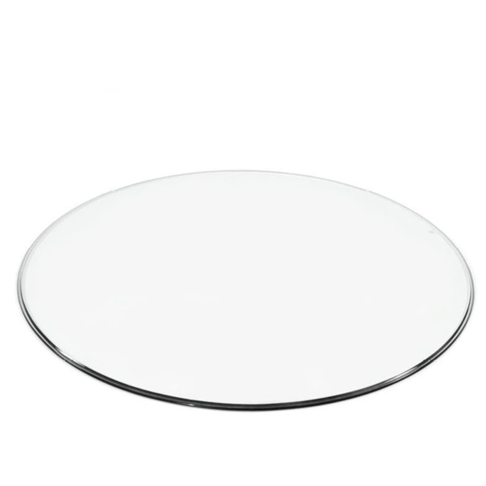 LXYFM Tempered Glass Table Top, for Dining Table, Coffee Table, Home，Office,Polish Edge Radius Corners, Beveled Glass Table Top (Color : Clear, Size : 78CM(30.7IN))