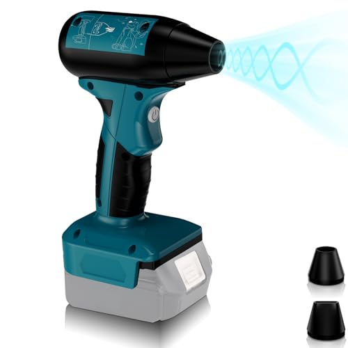 Ventola turbo compressa per Bosch Professional 18 V, batteria GBA, ventola a getto violento a 4 velocità 130000 giri/min, ventilatore portatile wireless ad alta velocità per spolverare aria, pulizia