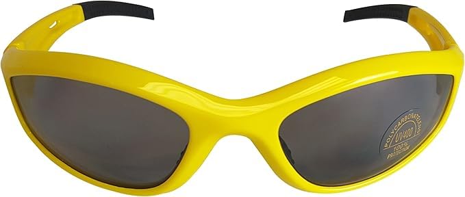 Hogan Wrestler Yellow Red Kids Sunglasses Halloween Costume Accessory (Yellow)