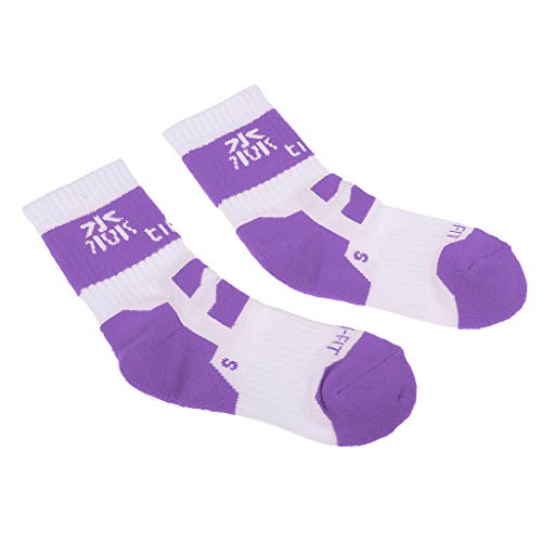 YIJU Meias de Skate Unisex Sports Meias de Algodão para Patinação Ao Ar Livre - Roxo S