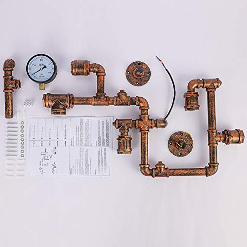 Industriële Vintage Wandlampen Montage Retro Metalen Lamp Rustieke Waterpijp Wandkandelaars Armatuur voor Woondecoratie… - Afbeelding 7