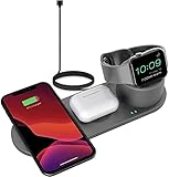 GOSETH Compatible with Fitbit Ionic Charger, Charging Dock Station Holder for Fitbit Ionic SmartWatch with Stand for Phone(Not Work with The Protective Case)