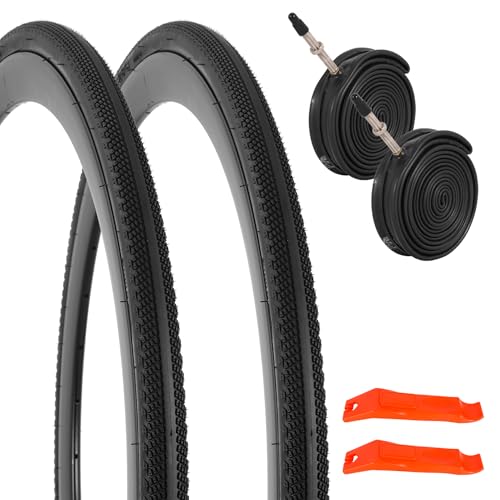 2-Pack 700x28c Bike Tire Tube 700c Road Bike Tires & Tubes (UK) (700x28c)