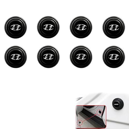 Image of 8Pcs Car Shock Absorber Protector Rubber Guard Pads for Shock Absorption Compatible for Exter, Creta, Venue, Verna, i10, i20, Aura, Alcazar, Tucson, Santro, Kona, Santafe, Ioniq, Getz, Accent