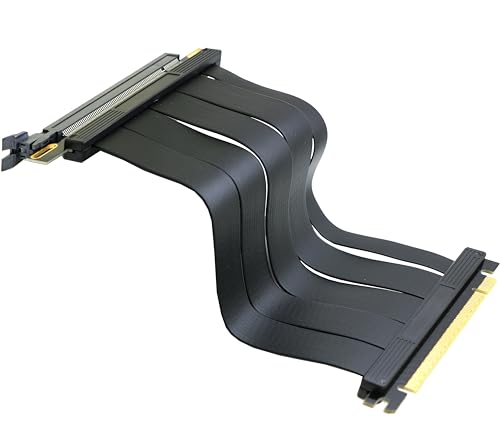 Sintech PCIe 4.0 16X Riser Card,PCI-E Express X16 Extension Cable 180Degree 20cms, Compatible with Compatible with PCIE GEN 4.0 GPU RTX4090-RTX3060 RX7900 RX6950XT-RX6500XT
