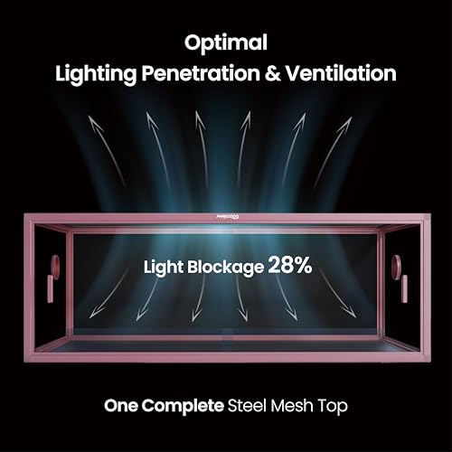 Image of Phailozoo Lightweight 85 Gallon Reptile Enclosure for Snake, Bearded Dragon | Optimal Ventilation & Light Penetration by Rust Proof Mesh Top, Easy Assembly within 6 Steps with Clear Instruction