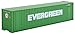 Walthers SceneMaster N Scale Model of Evergreen 40' Hi Cube Ribbed Side Container