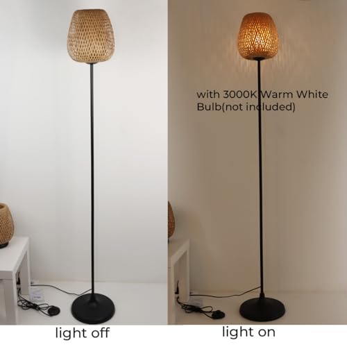 Lampadaire moderne rustique Alpinaluz luminaire de chambre E27 - 6