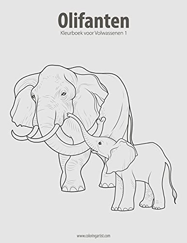 Olifanten Kleurboek voor Volwassenen 1 (Dutch Edition)
