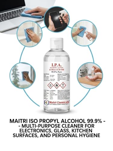Image of IPA Iso-Propyl Alcohol 99.9% Pure | Multipurpose Cleaning, Lab, Electronics & Medical Use (100 Ml (PACK OF 2))