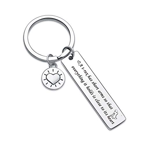 Dinosaur Lover Gift Best Friend Gift Inspirational Gift Girlfriend Keychain Sister Jewelry Boyfriend Gift Bride Gift Dino Keychain Girlfriend Gift Mom Gift Cousin Gift niece gift Dinosaur Keyring