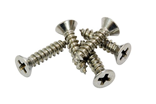 #4 X 1/2" Stainless Flat Head Phillips Wood Screw, (100 Pc), 18-8 (304) Stainless Steel Screws By Bolt Dropper #TOP4