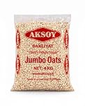 Aksoy Jumbo Oats 4KG – 100% Wholegrain Rolled Oats, Premium Quality, Natural Flavour, High Fibre, Vegan Friendly, Ideal for Breakfast, Baking & Meal Prep