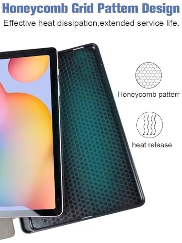 Image of ProElite Book Cover Case for Samsung Galaxy Tab S9 FE+ /S9+ /S10+ 12.4 inch Cover, Smart flip case Book Cover for Samsung Galaxy Tab S9 FE Plus /S9 Plus /S10 Plus 12.4 inch with Pen Holder, Hippy