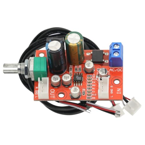 AC/DC AD828 Dynamic Microphone Stereo Preamp Power Amplifier Preamplifier Board with Volume Control
