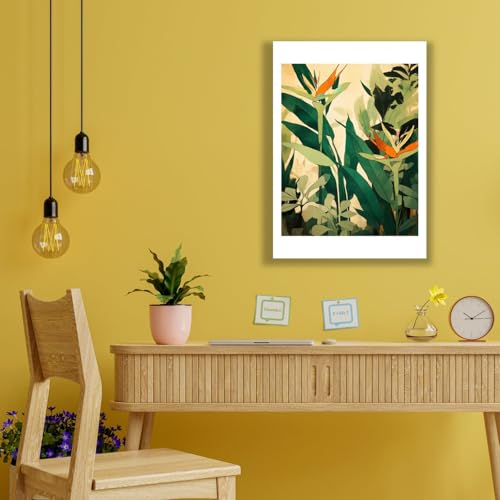 Grand format Jungle Bloom III affiche botanique fleurs d'oranger décoration murale - 2