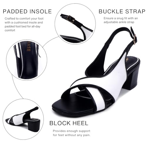 Image of TRASE Block Heels Sandals For Women, Anime-I Stylish & Comfortable Footwear